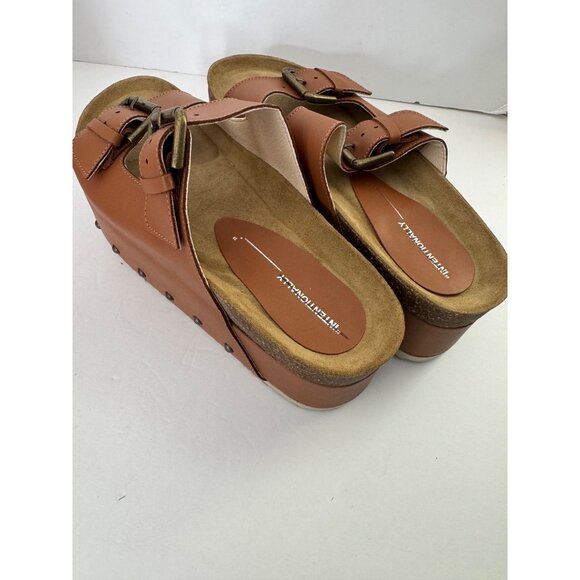 NEW Intentionally Blank Cooper 2 Platform Leather Sandals Rule Breaker 40 US 9.5 - Picture 6 of 7